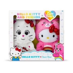 Hello Kitty and Friends × Care Bears Plush Toy Set  NIB